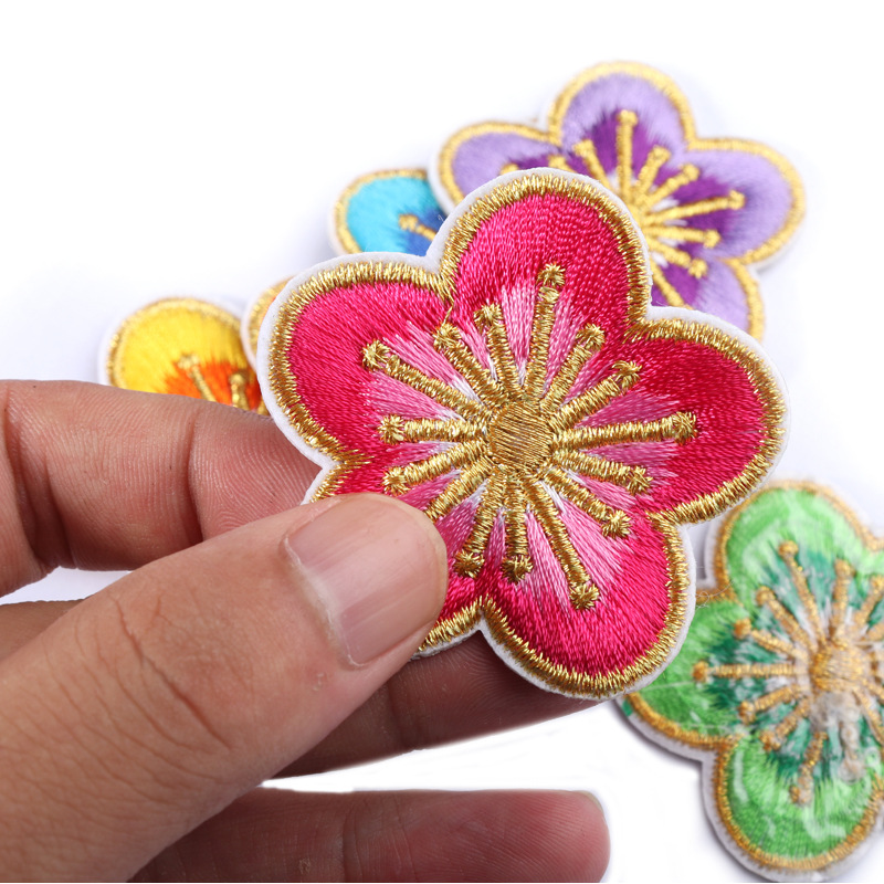 Cute Small Flower Patches Iron On Applique Bags Decals Dress Clothes  Patches Decorative Embroidery Stickers Iron On Patches Sewing Patch  Applique 15
