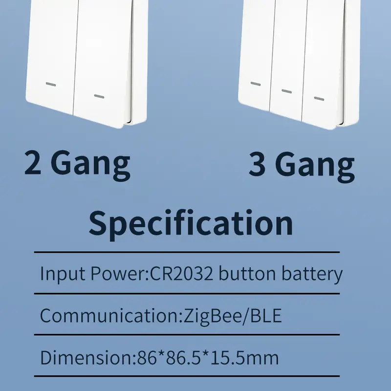 ZigBee Wireless Self-powered Scene Switch Sticker No Battery Needed – MOES