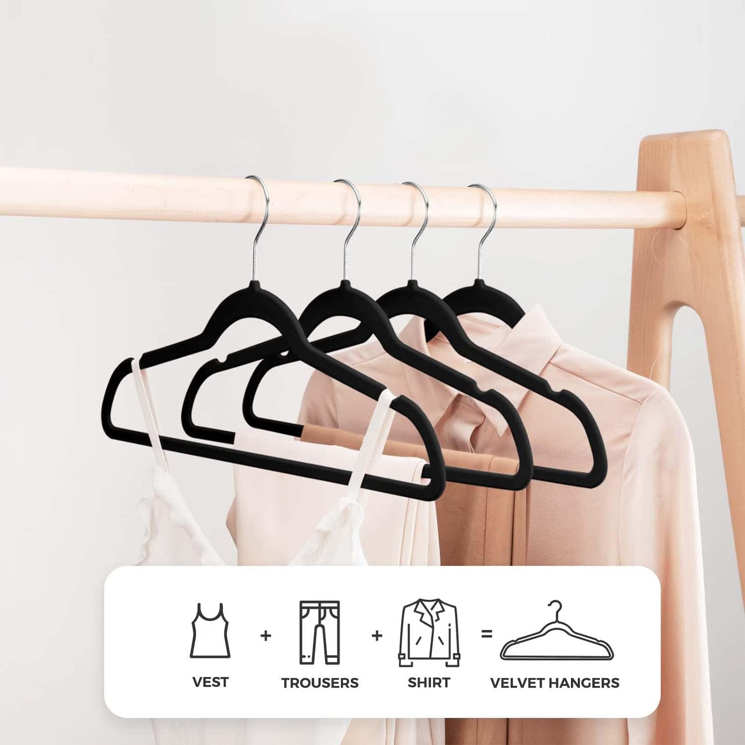 Non-slip Clothes Hangers With Grooves, Velvet Drying Rack, Heavy Duty  Hangers, Traceless Standard Hangers, Household Space Saving Storage And  Organization For Bedroom, Bathroom, Closet, Wardrobe, Home - Temu