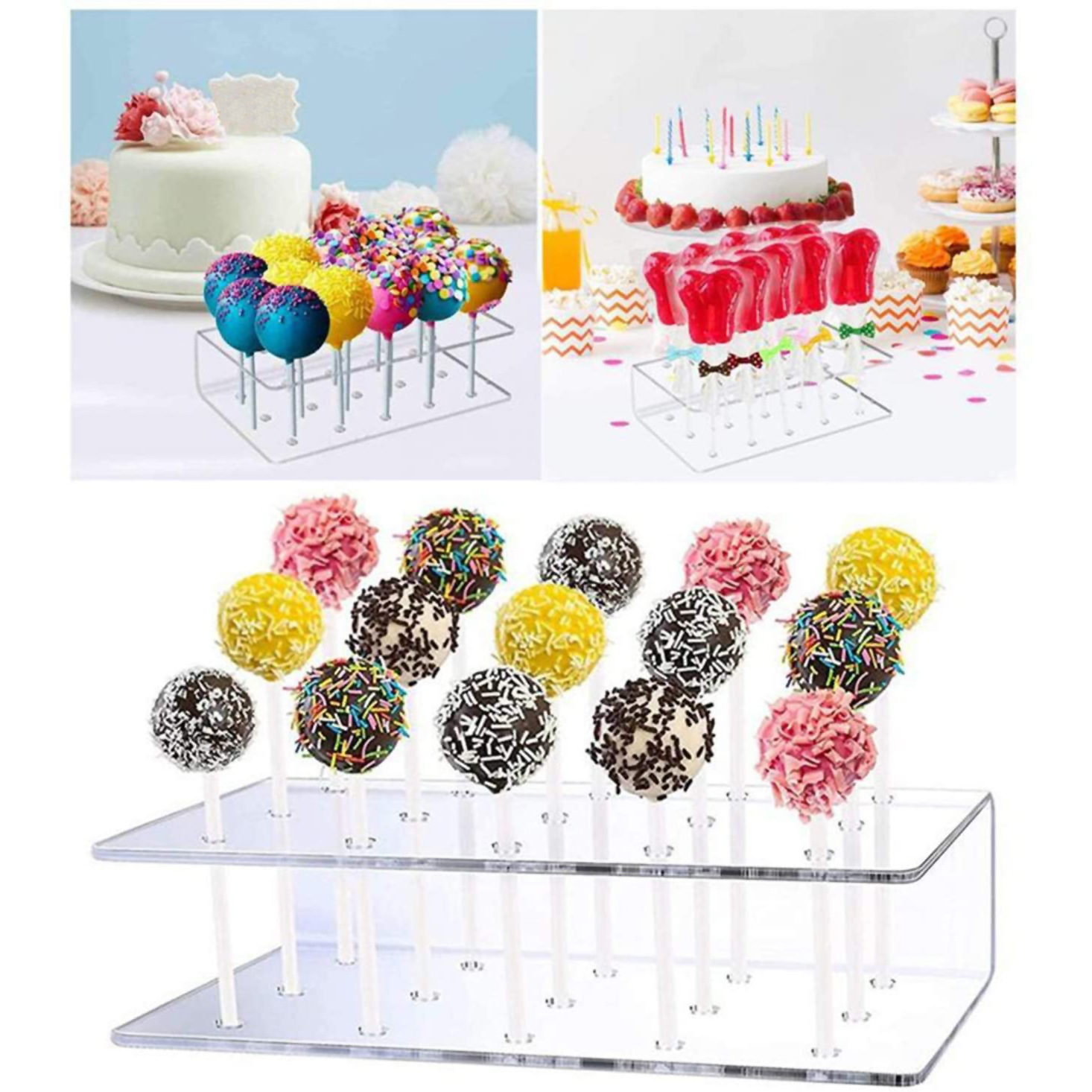 Cake Pop Holder, Clear Acrylic Cake Pop Stand Display For Weddings Baby  Showers Birthday Parties Anniversaries Halloween Candy Decorative - Temu  Australia