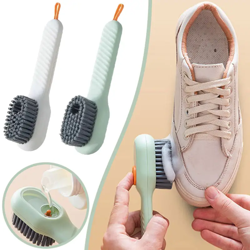 Automatic Liquid Shoe Cleaner, Push Type Multifunctional Cleaning Brush -  Temu