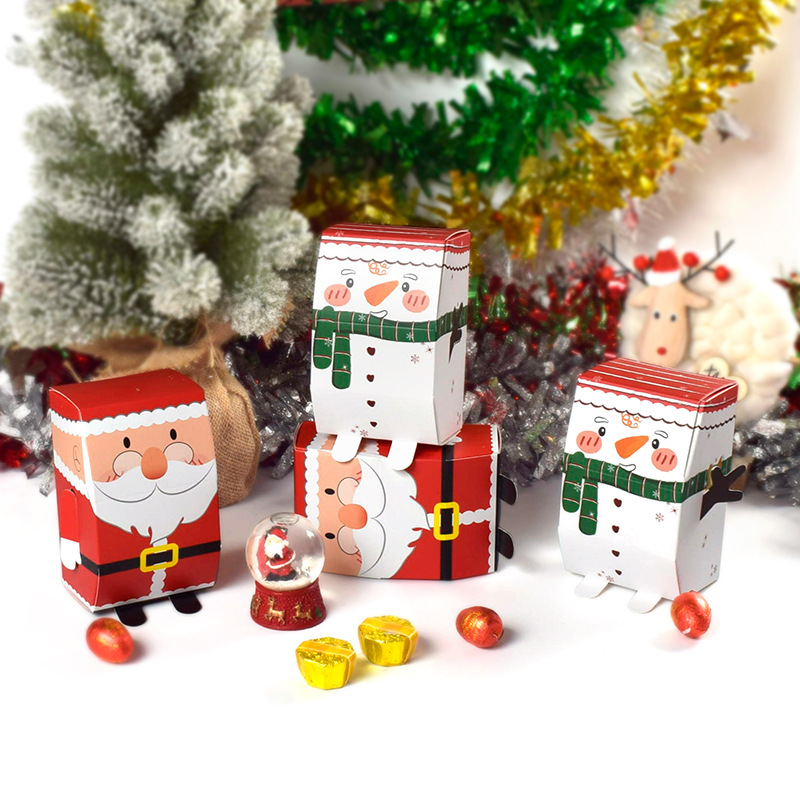 Decorative Christmas Holiday Themed Plastic Containers Jars 4 Pack with  Stackable Lids for Cookies, Snacks, Candies, Treats Gnomes, Gingerbread  Men