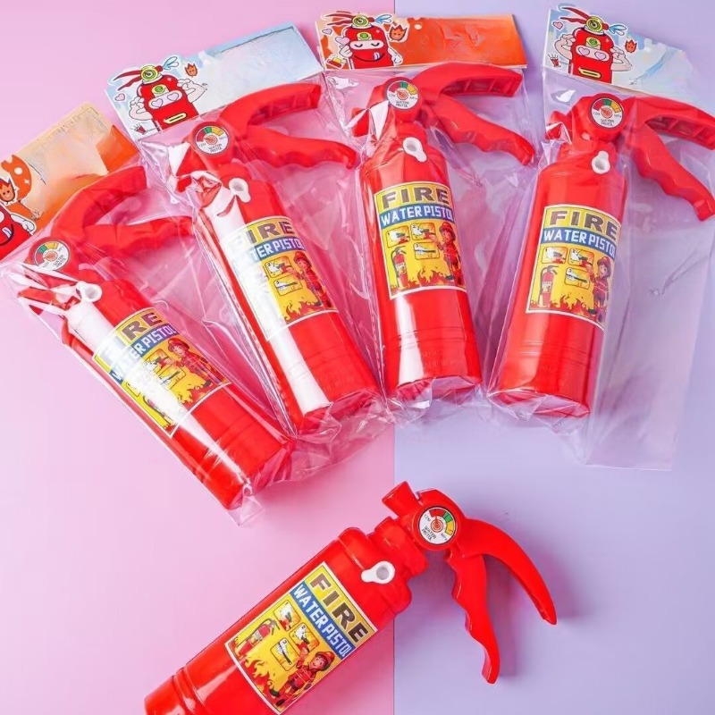 KIMOBER 12 juguetes extintores de incendios, mini extintor de pistolas de  chorro de agua para piscina, recuerdos de fiesta, juegos de verano al aire