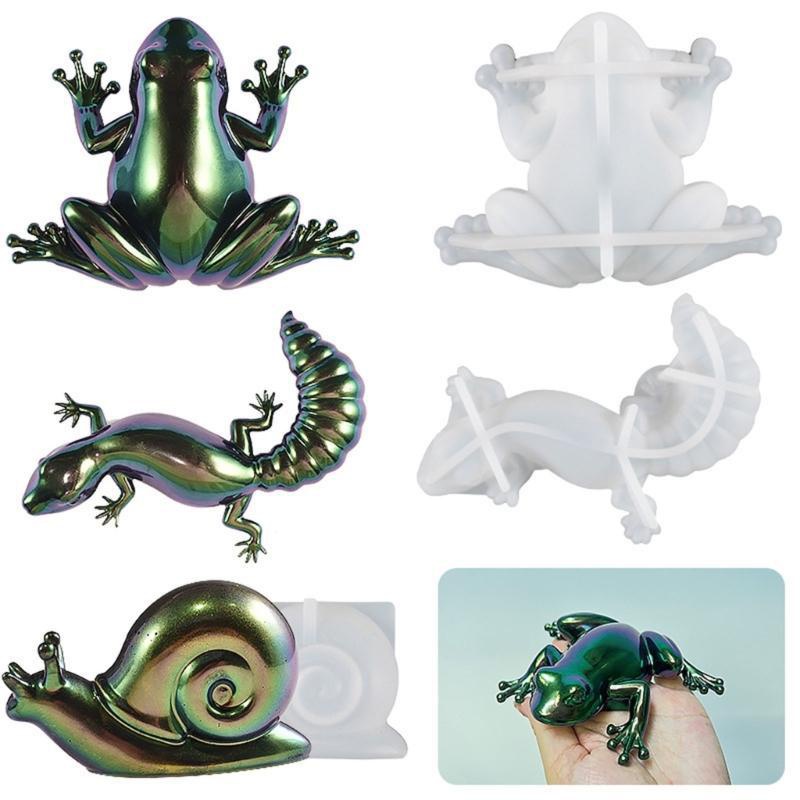 3d Diy Crystal Glue Epoxy Resin Easter Frog Lizard Snail - Temu Canada