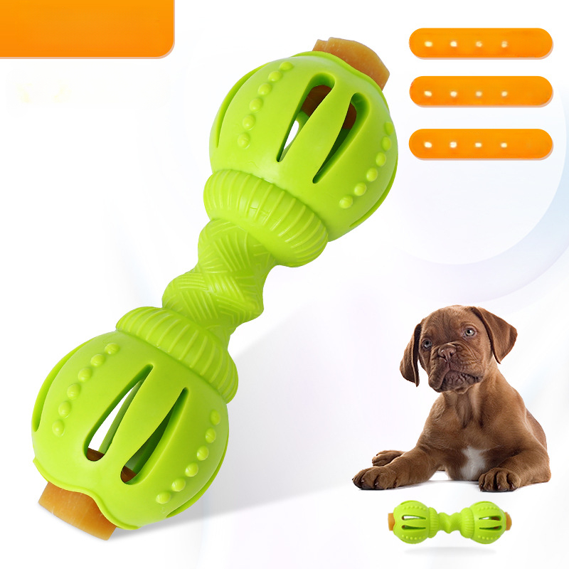 ALL FOR PAWS Dog Chew Toy,Dumbell Puppy Teething Chew Toys