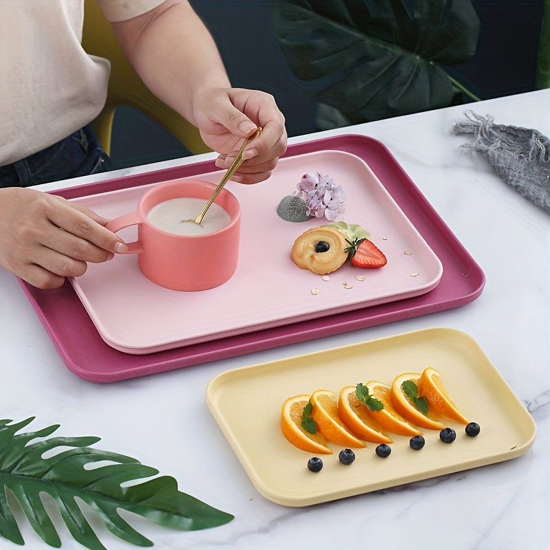 Reusable Breakfast Tray Rectangular Serving Tray Fruit - Temu