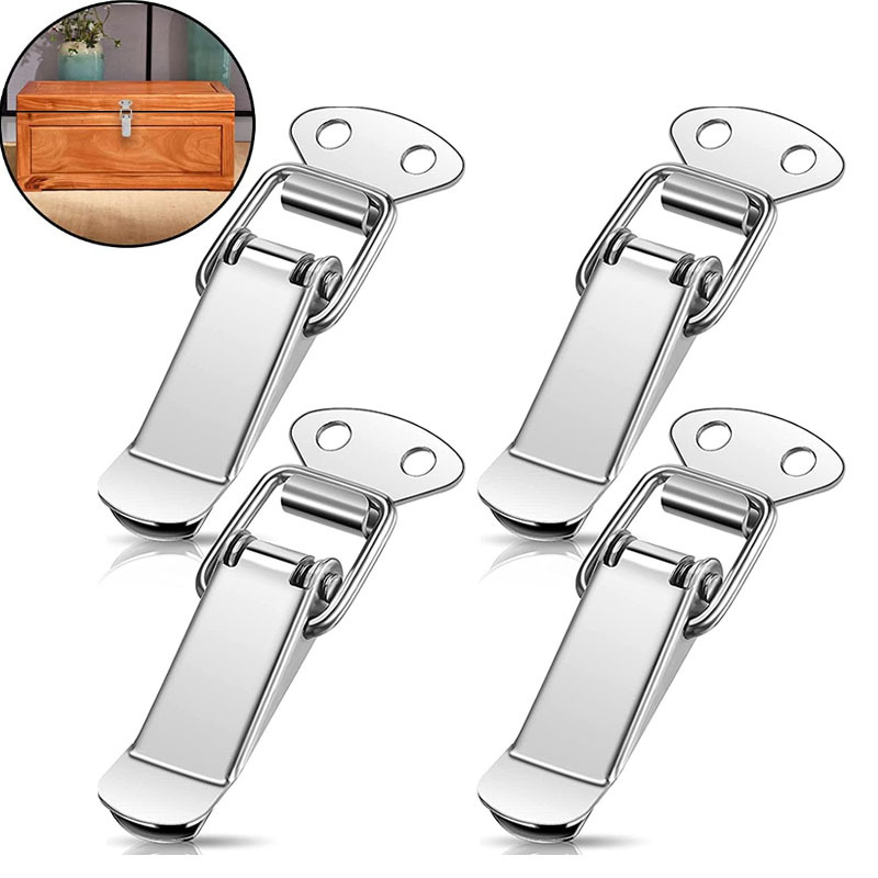 2pcs 90 Degrees Duck Mouth Buckle Hook Lock Stainless Steel Spring Loaded  Draw Toggle Latch Clamp Clip Hasp Latch Catch Clasp - Business, Industry &  Science - Temu Canada