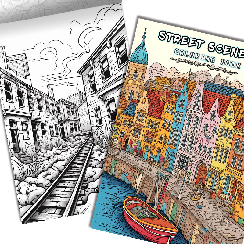 city street coloring pages