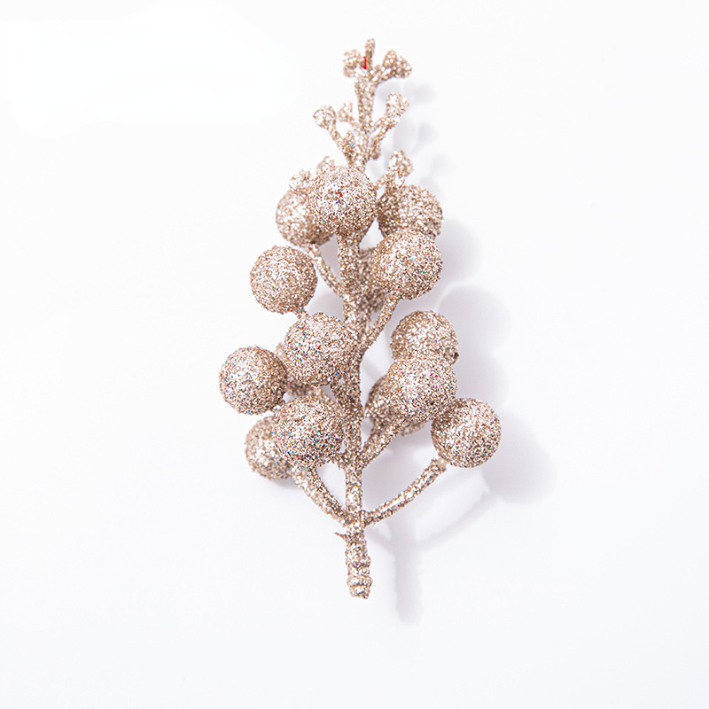 Glitter Berry Stems Christmas Berry Picks Artificial Berry - Temu