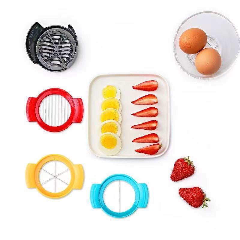 Egg Cutter Hard Boiled Eggs Slicers Handheld Fruit Divider - Temu