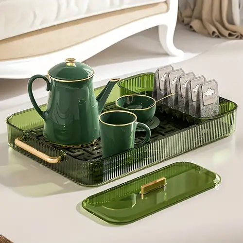 Small Rectangular Plastic Tea Tray Storage Serving Tray Living Room  Household Water Cup Plate for hotel/home - AliExpress