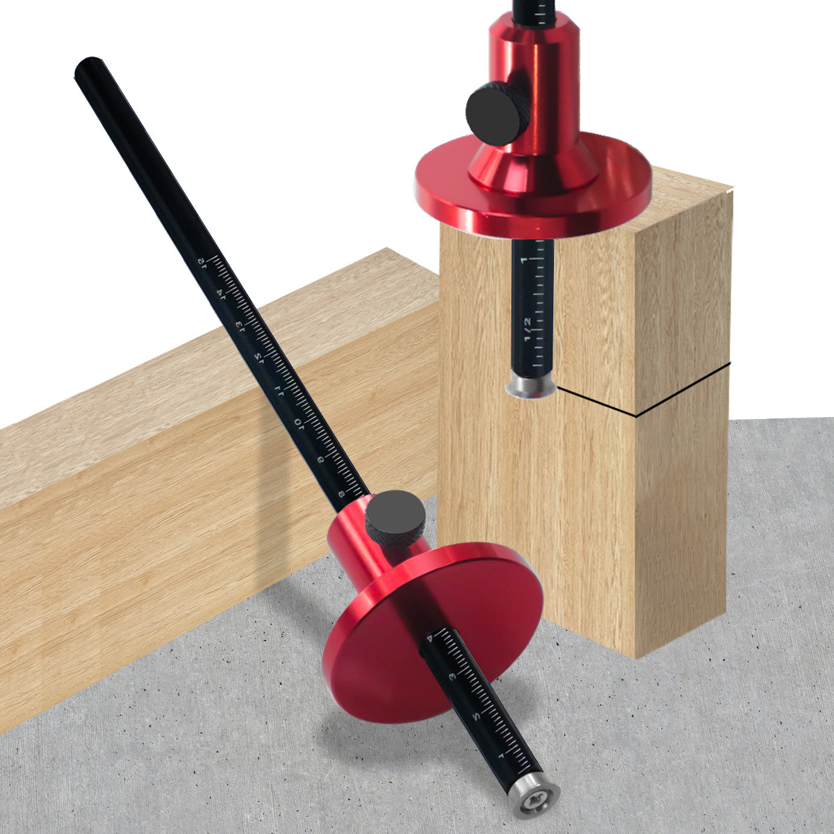 Wood Marking Trough - Wood Scribe Tool With Wood Wheel Marking (red)