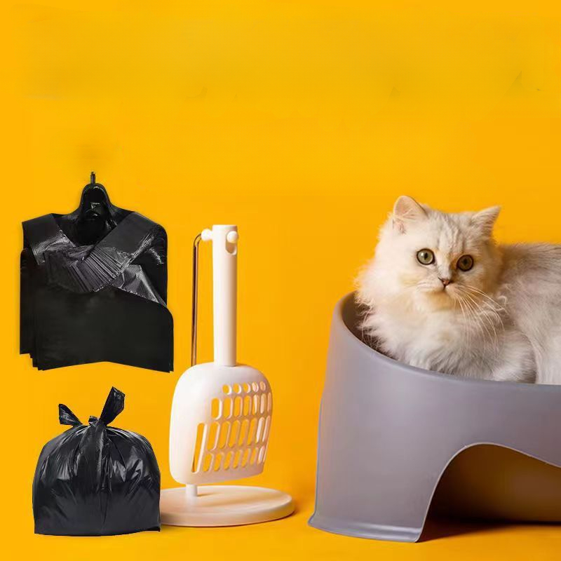 Pet Poop Bags, Black Plastic Garbage Bags, Cats & Dogs Poop Bags