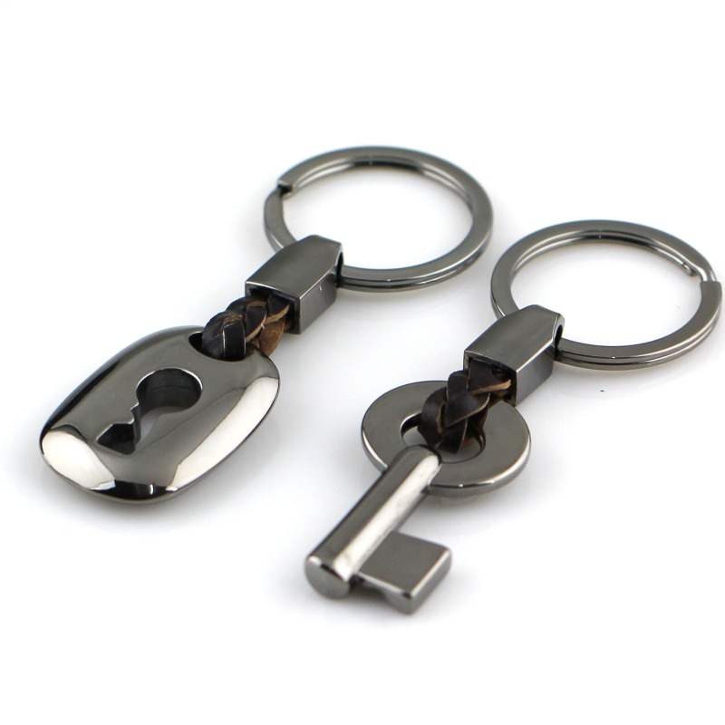 Men Key & Lock Charm Keychain