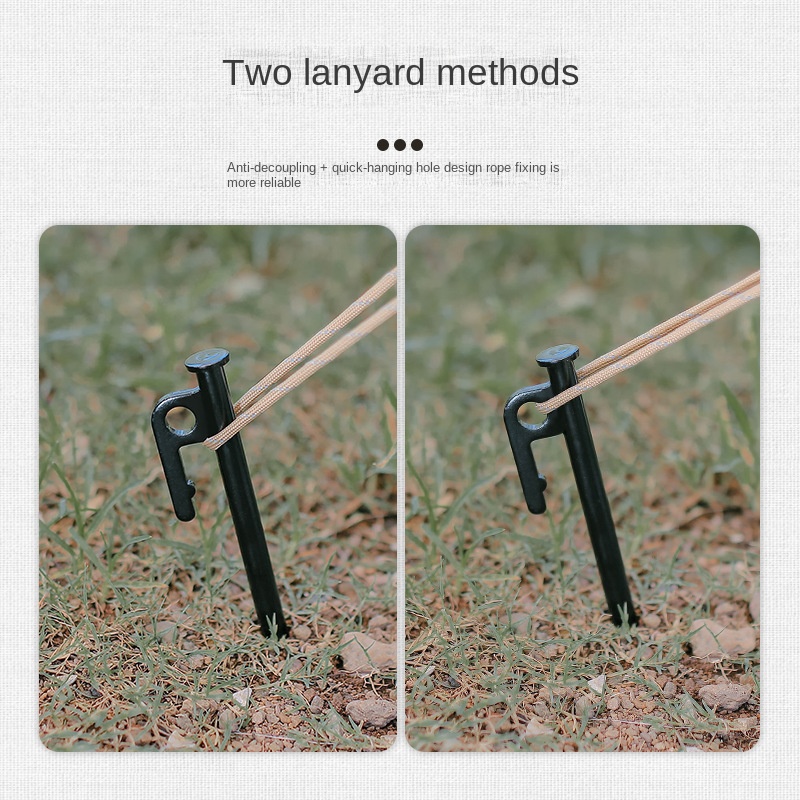 4pcs Tent Ground Nail Durable Tent Stakes Windproof Beach Camp Nail