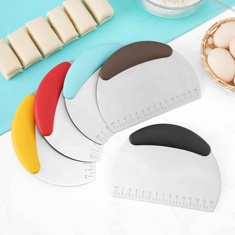 Stainless Steel Noodle Cutter Household Scraper Cake Flour - Temu