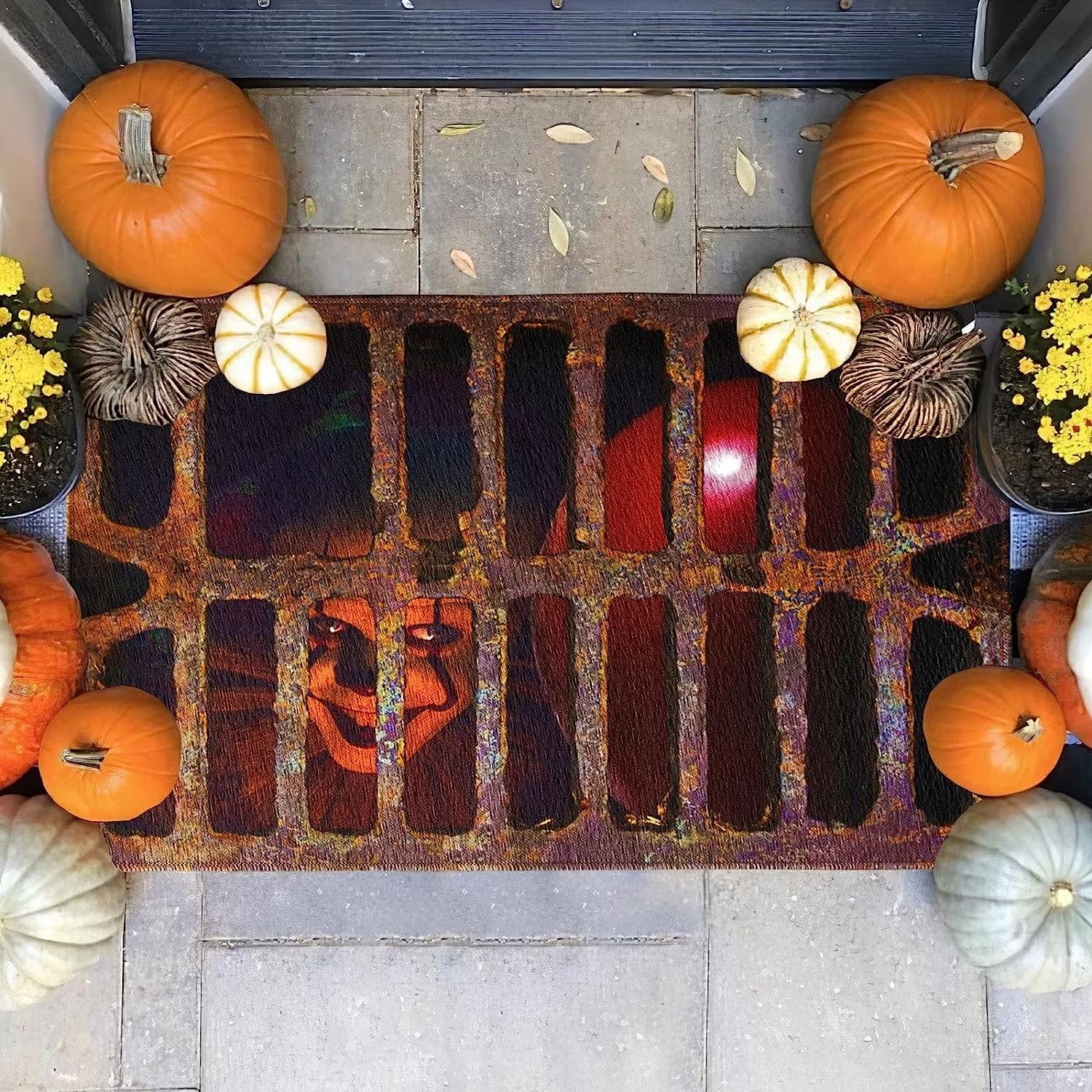 Dirt Resistant Welcome Doormat Halloween Themed Horror Low - Temu