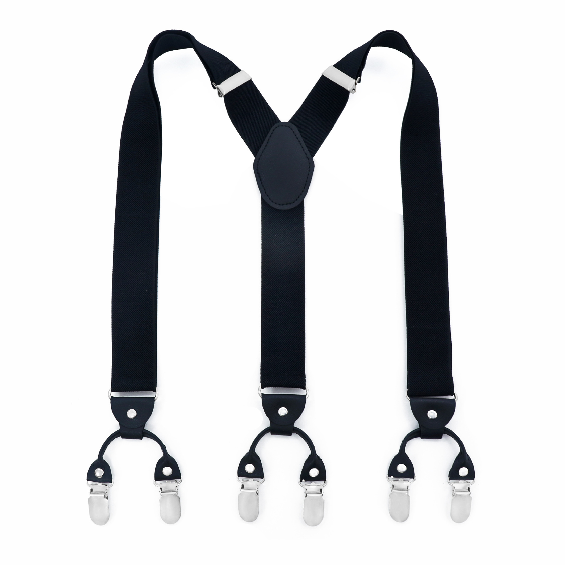 Men's X Shaped Suit Straps Black Fashion 4 clip Cross Straps - Temu