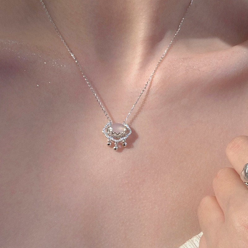 Safe Lock Necklace Pendant Clavicle Chain Creative Women Necklace