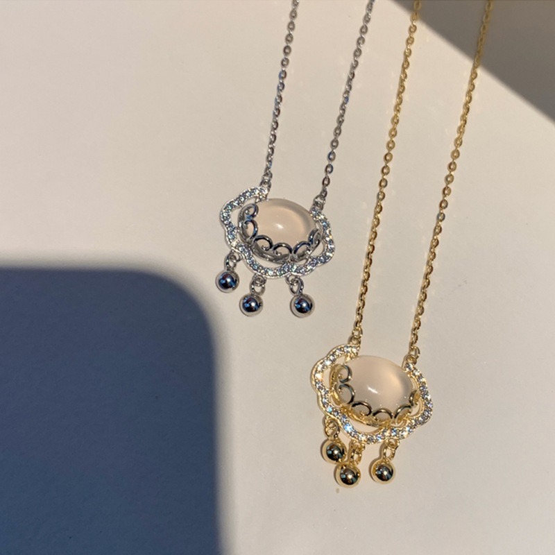 Safe Lock Necklace Pendant Clavicle Chain Creative Women Necklace
