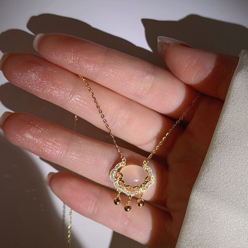 Safe Lock Necklace Pendant Clavicle Chain Creative Women Necklace