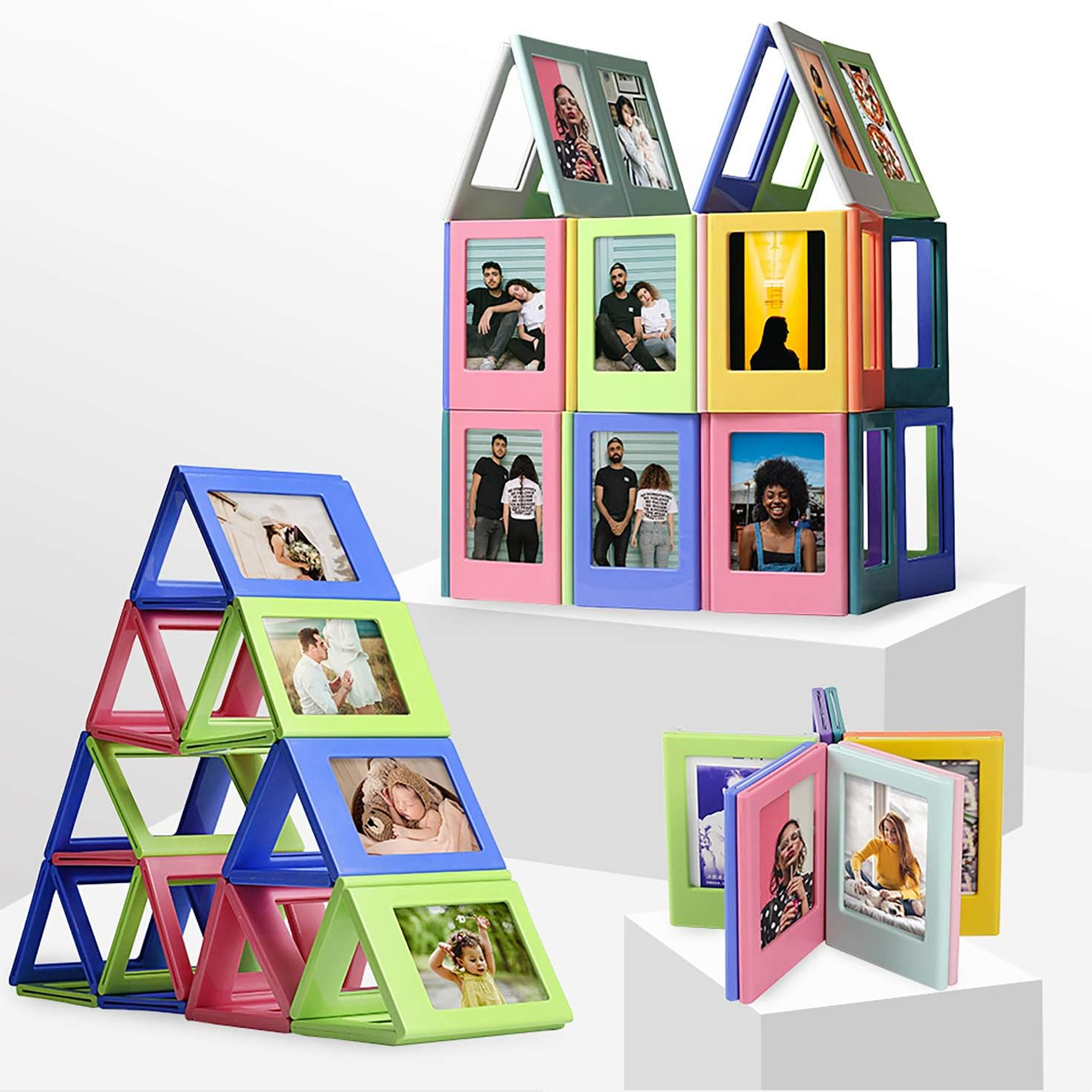 Instax Mini Photo Frames 2x3, Polaroid Picture Frame, Iridescent Acrylic  Picture Frames for Desktop & Tabletop, Mini Instant Photo Frames for  Fujifilm