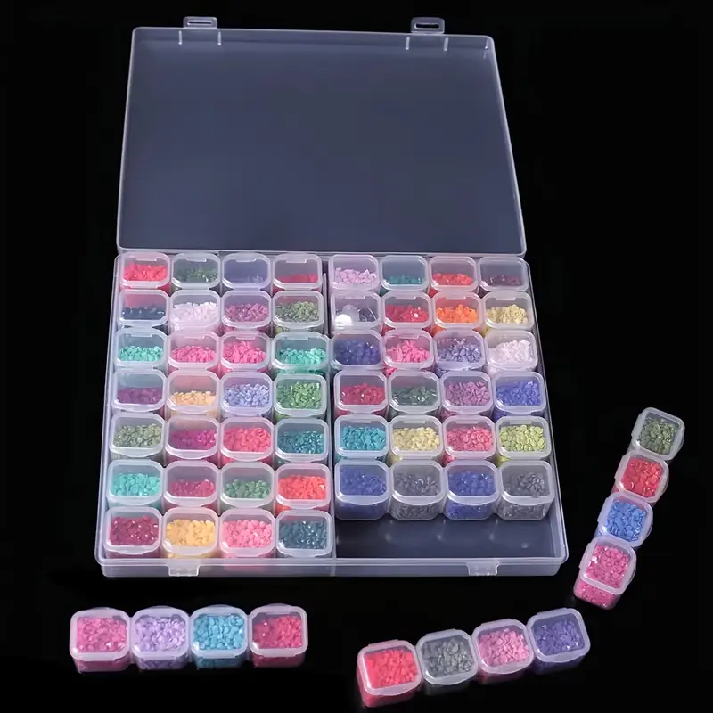 Diamond Painting Storage Box Grids Portable Bead Storage Container 5d  Diamond Embroidery Accessories Tools