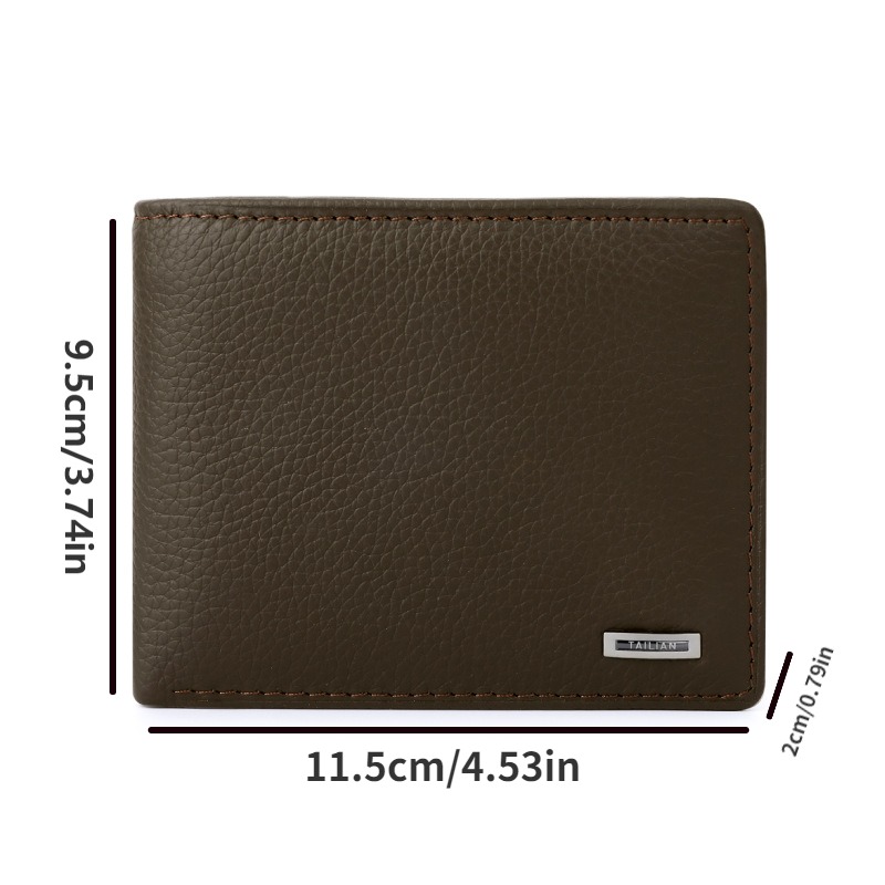 Wallet with Bill Clip Black Grained Calfskin with CD Icon