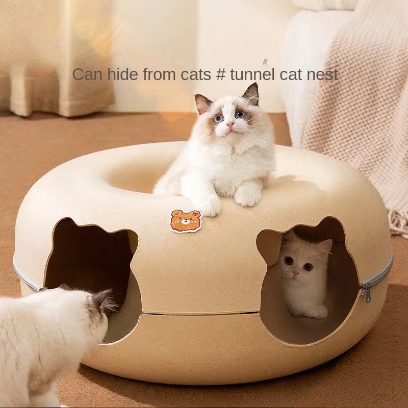 Felt Cat Maze Mat Cat Training Tunnel Foldable Mat Cat Toys - Temu