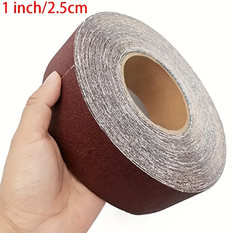 TOPZEA 5 Grits Emery Cloth Rolls With Dispenser, 150/240/ 320/400/ 600 Grits 1" X 20