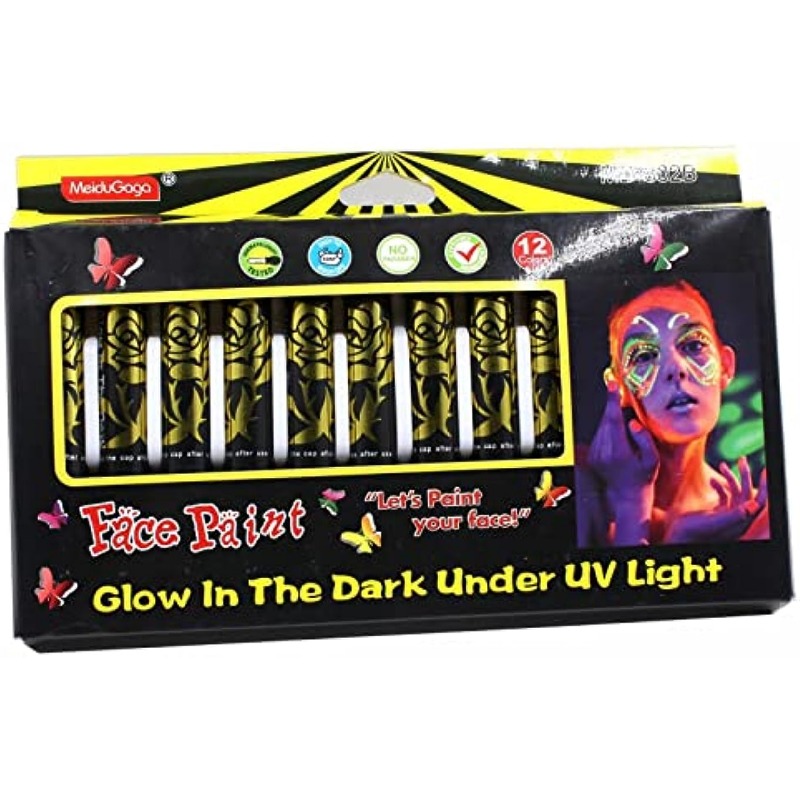 Glow In The Dark Paint Black Light Makeup Neon Face And Body - Temu