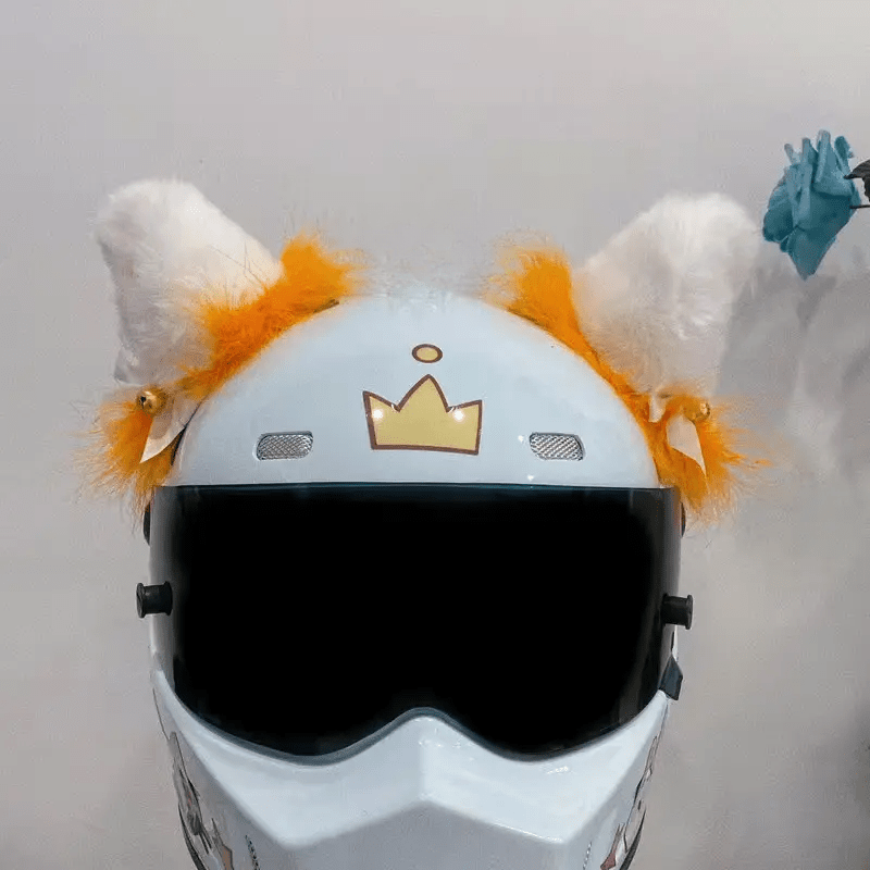 Décoration mignonne pour casque de ski moto (casque non inclus) Fz5-2