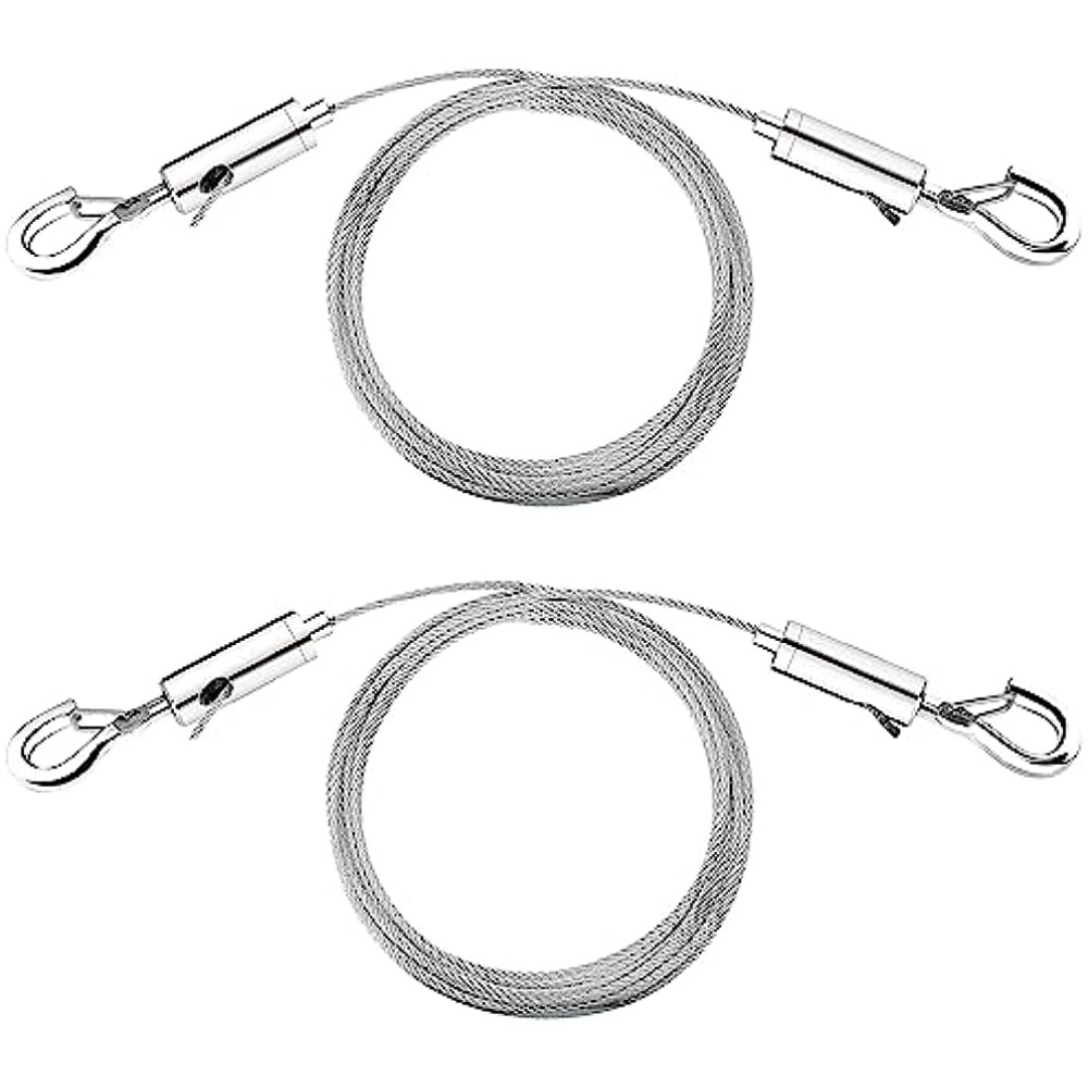 2pcs Adjustable Picture Hanging Wire, Mirror Frame Kit, 78.74inch X1.5mm  Heavy Duty Stainless Steel Wire Rope For Mirror Hanging Hardware, Light  Lamp