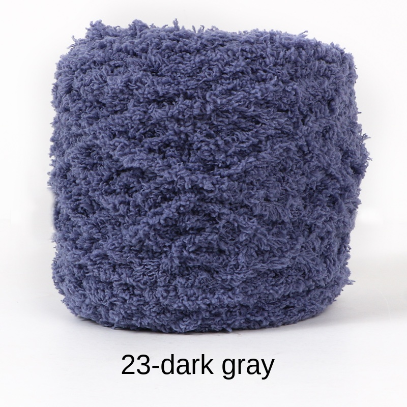 Chunky Yarn, 1Pcs Polyester Blanket Yarn for Crocheting Hats (Mixed Blue  Purple)