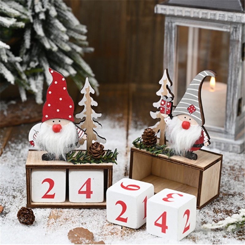 Image of Holiday Calendar Festive Decorations For The Home, Christmas And New Year Gifts, Santa-themed Decor
