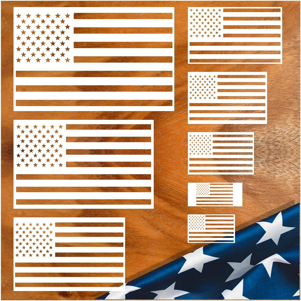 American Flag Stencil Star Stencils for Painting Union 50 Stars 1776 12 flag