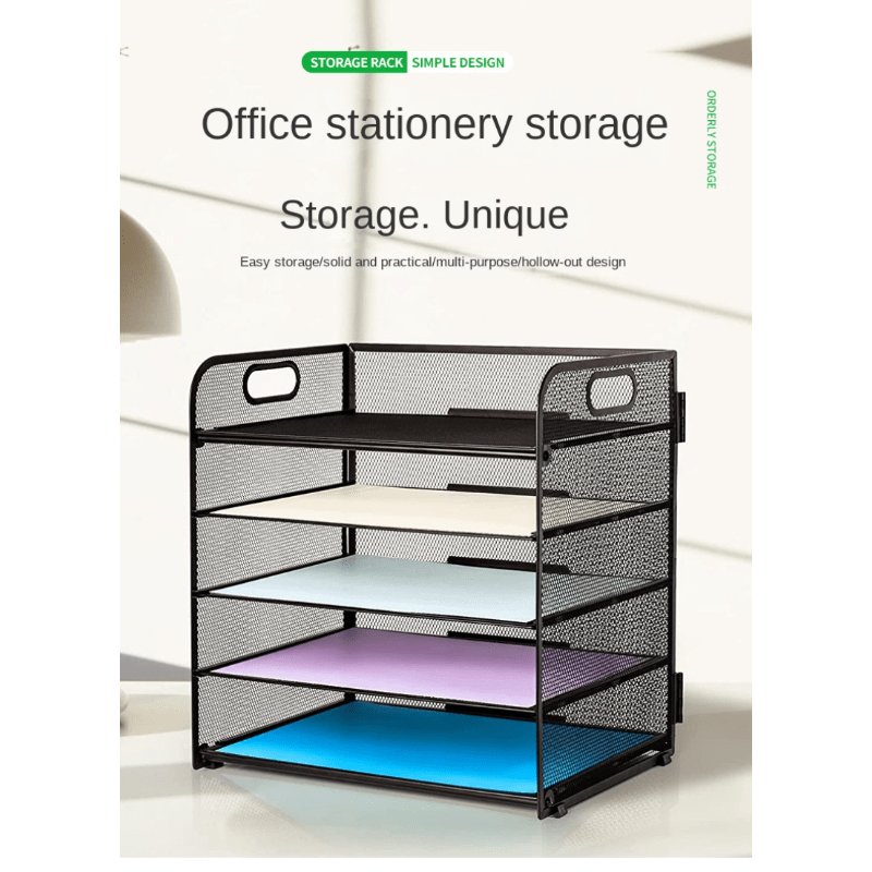 Desktop Organizer Office Desktop Storage Rack Learning - Temu