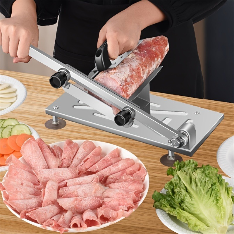 Manual Frozen Meat Slicer Meat Slicer Mutton Roll Slicing - Temu