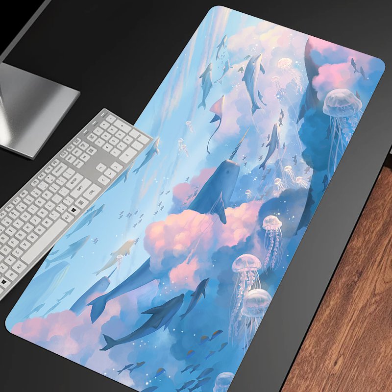 Sky Fish Desk Mat Desk Pad Large Gaming Mouse Pad E sports - Temu