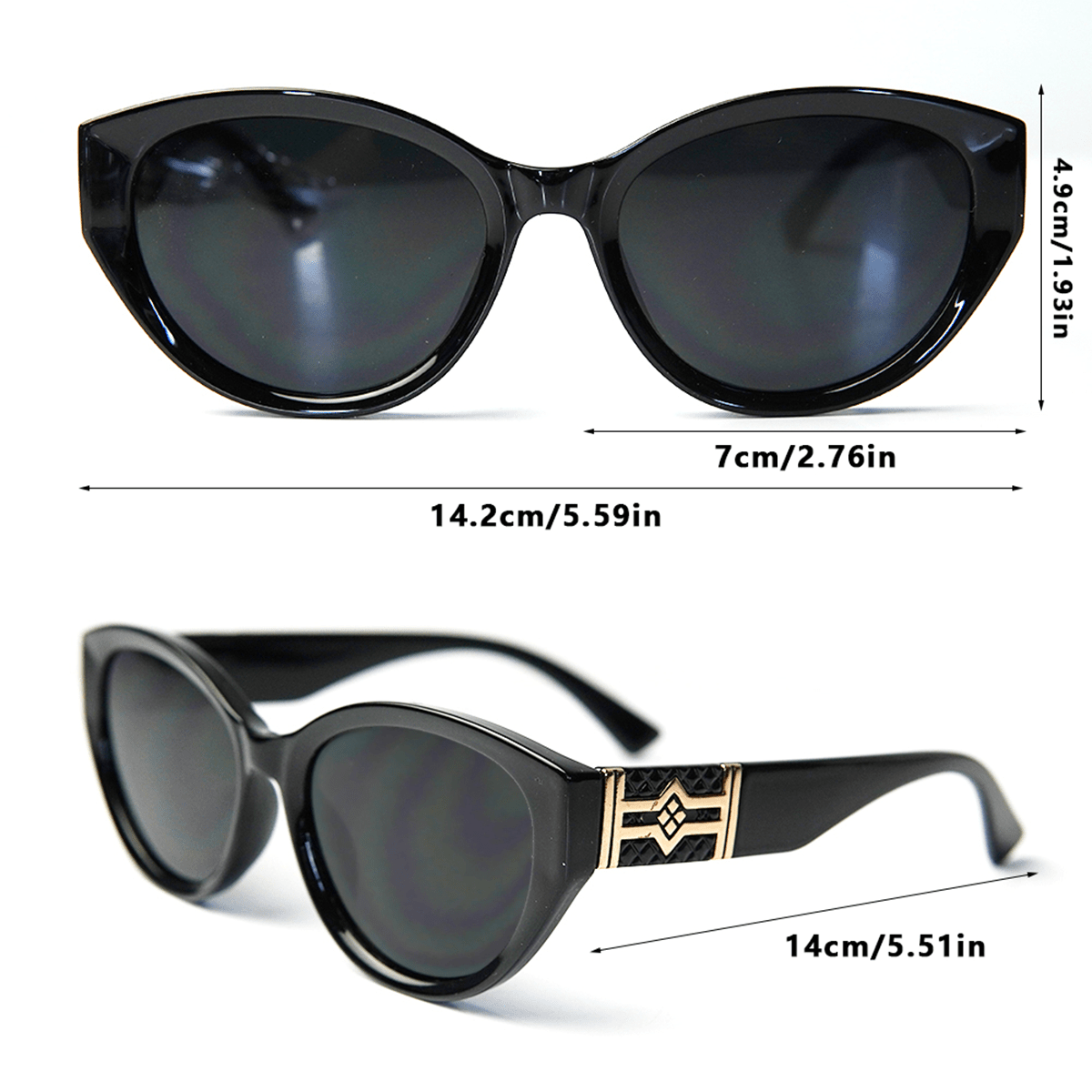 Gafas de sol Unisex con montura negra y espejo de Alien, gafas con forma de  ojo de gato, decoración para fiesta de cumpleaños y baile, 1 pieza