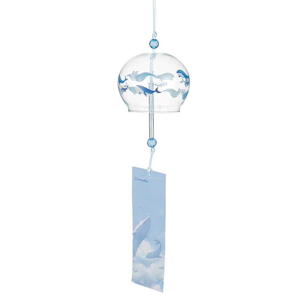 Glass Wind Chime With Polyester Cord Paper Round - Temu