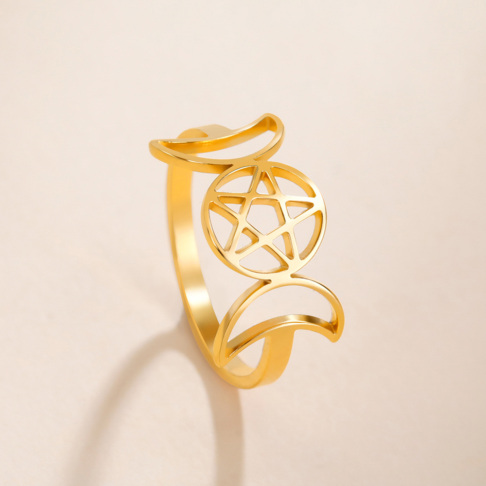 Gold pentacle clearance ring