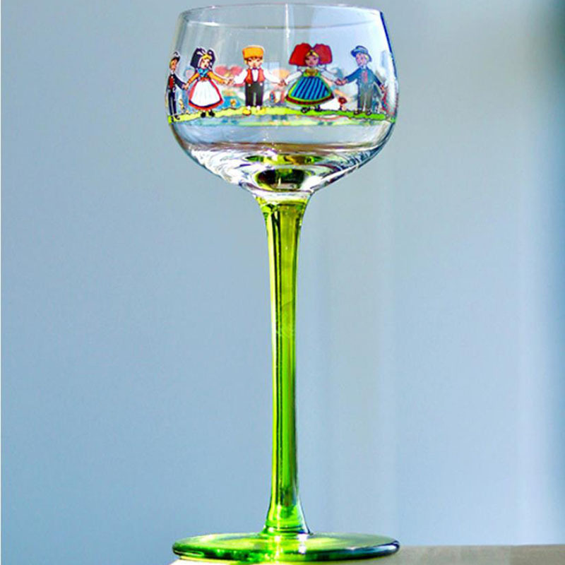 Goblet Cocktail Glass Wine Glass Cup Nordic Popular Style Hand-painted Cute  Doll Goblet - Temu