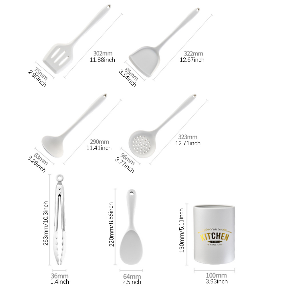 Kitchenware Reat Resistant Silicone Kitchen Utensils Kitchen Tools Utensil  Set, Spoon, Leak Spatula, Manual Egg Beater, Oil Brush, Household Baking  Kit, Back To School Supplies - Temu