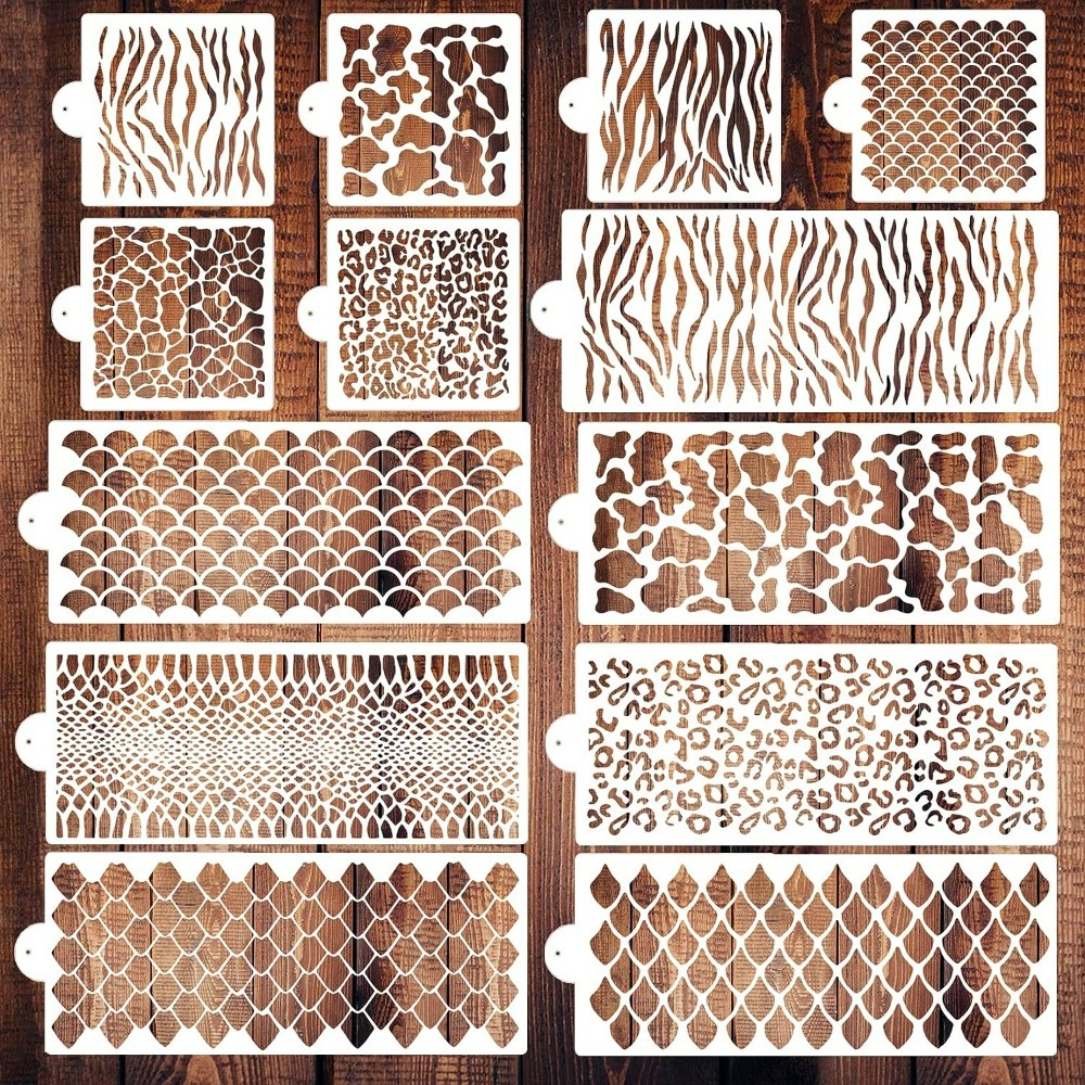 12 Packs: 3 ct. (36 total) Animal Print Cake Stencils by Celebrate It®
