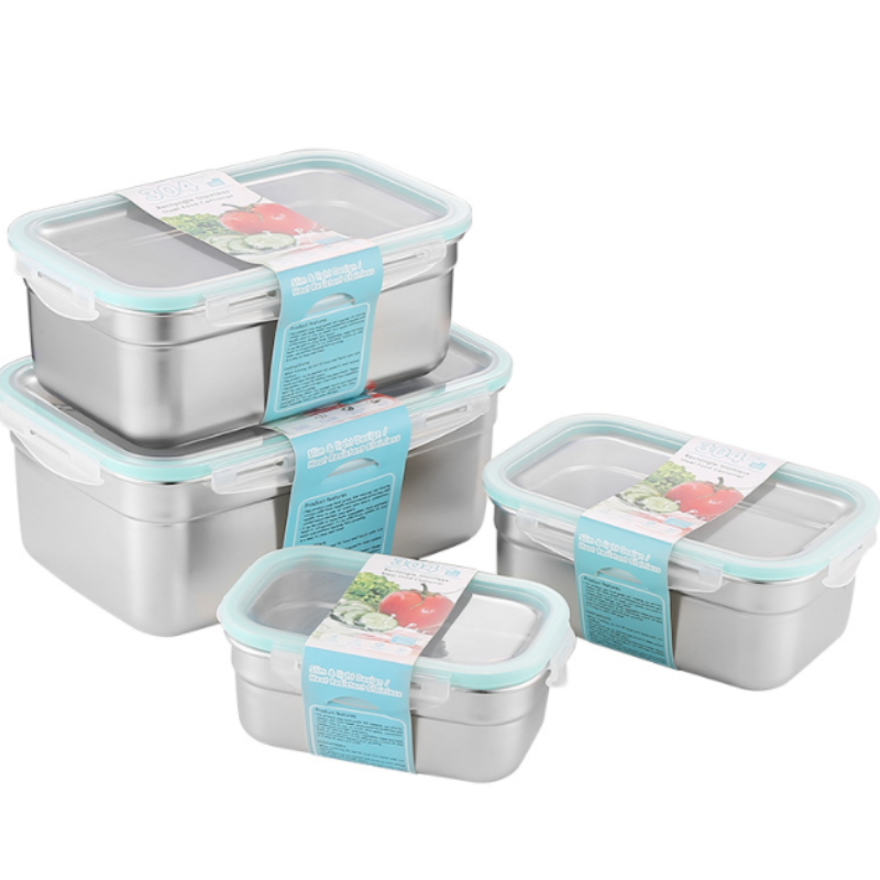 3 Pieces Stainless Steel Food Storage Container with Lids Airtight Metal  Food Containers Stackable Meal Prep Leftover Containers for Freezer Fridge  Oven Dishwasher Safe 600ml/1500ml/2900ml 