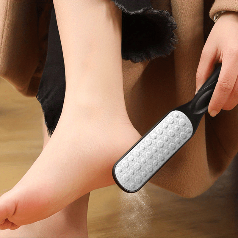 Pedicure Tools For Dead Skin Callus Remover Double Sided Wooden Scrubber