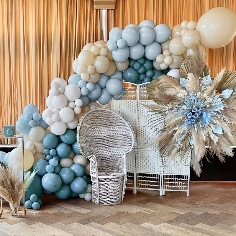 Arche de ballons or & blanc - 110 pièces - anniversaire - décoration de  fête 