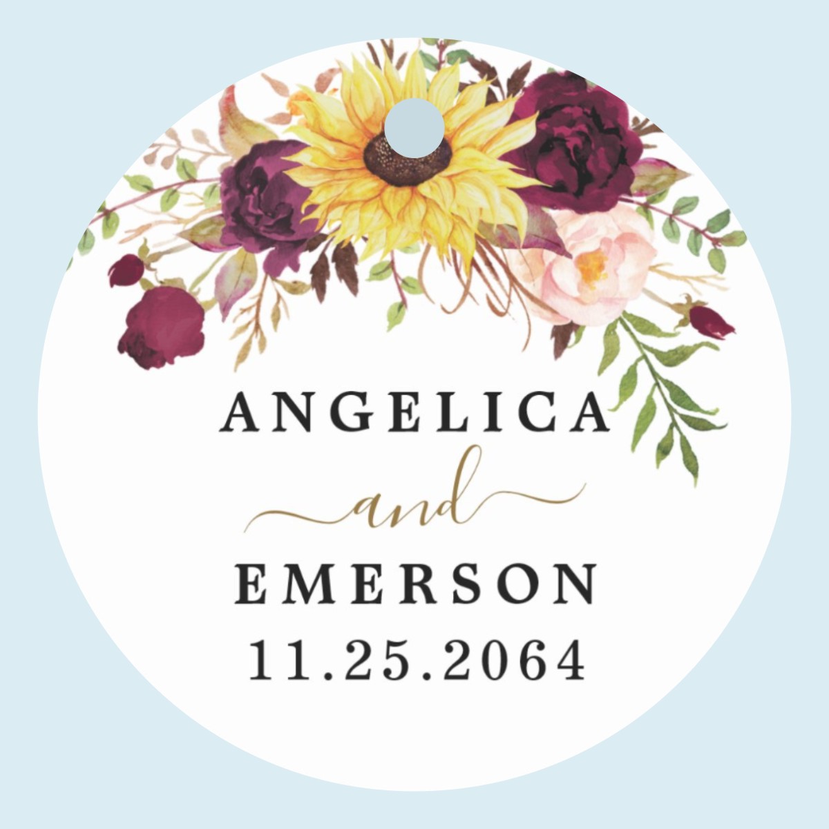 Personalized Wedding Bookmark (2 Designs)