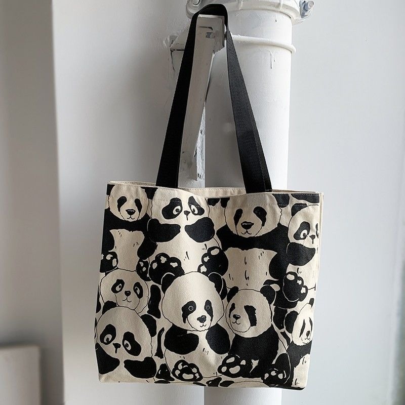 cute pandas pattern tote bag large capacity shoulder bag Temu United Kingdom